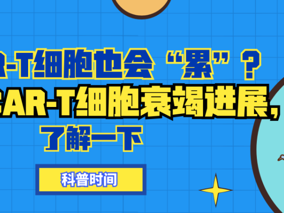 科普时间 | CAR-T细胞也会“累”?抑制CAR-T细胞衰竭进展,了解一下