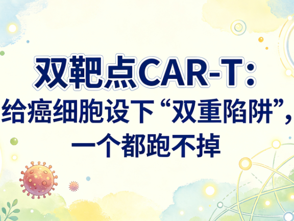 科普时间 | 双靶点CAR-T:给癌细胞设下”双重陷阱”,一个都跑不掉
